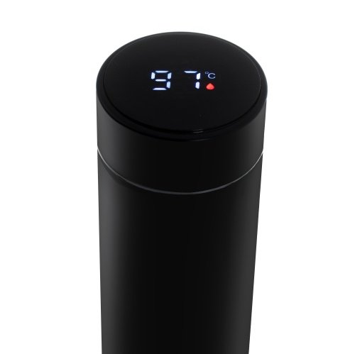Termoskanna ar LED apgaismojumu, 473 ml, melna