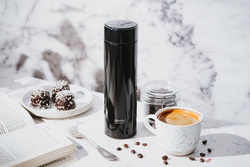 Termoskanna ar LED apgaismojumu, 473 ml, melna
