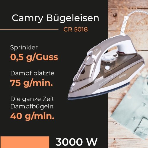 Camry gludeklis keramikas 3000 W