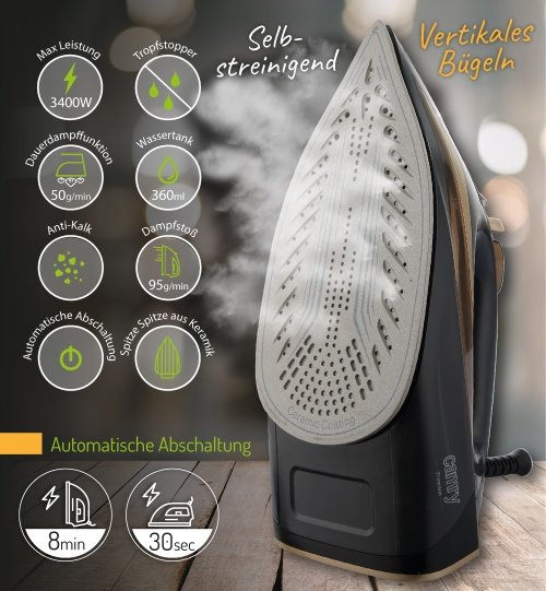 Tvaika gludeklis 3400W