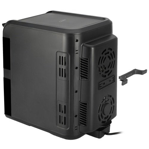 Divkameru gaisa friteze 10 l, 2700 W gaisa friteze ar diviem groziem (4 l un 6 l), neatkarīgiem vadības elementiem, skata logiem, LED displeju, 8 programmām, 80–200 °C