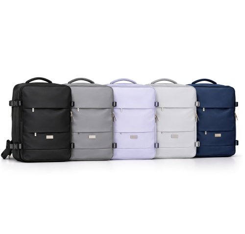 Rokas bagāžas mugursoma 40x20x30 cm, 24 l mugursoma darījumiem un ceļojumiem, 3 nodalījumi, 11 kabatas, piemērota 17 collu klēpjdatoram