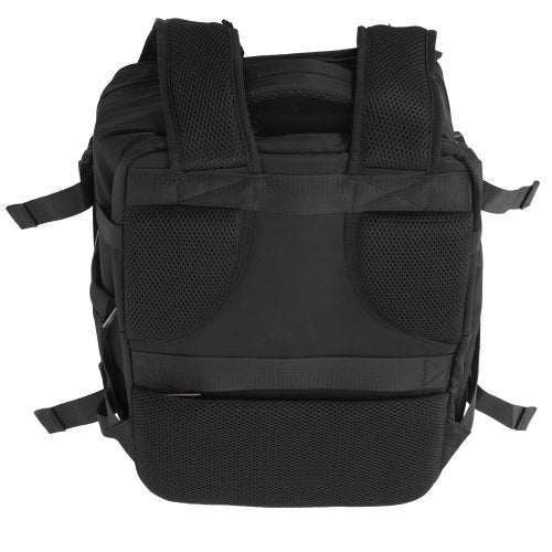 Rokas bagāžas mugursoma 40x20x30 cm, 24 l mugursoma darījumiem un ceļojumiem, 3 nodalījumi, 11 kabatas, piemērota 17 collu klēpjdatoram
