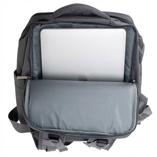 Rokas bagāžas mugursoma 40x20x30 cm, 24 l mugursoma darījumiem un ceļojumiem, 3 nodalījumi, 11 kabatas, piemērota 17 collu klēpjdatoram