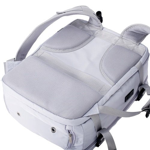Rokas bagāžas mugursoma 40x20x30 cm, 24 l mugursoma darījumiem un ceļojumiem, 3 nodalījumi, 11 kabatas, piemērota 17 collu klēpjdatoram