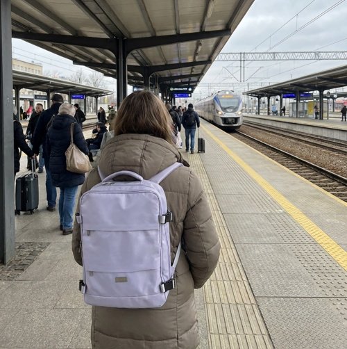 Rokas bagāžas mugursoma 40x20x30 cm, 24 l mugursoma darījumiem un ceļojumiem, 3 nodalījumi, 11 kabatas, piemērota 17 collu klēpjdatoram