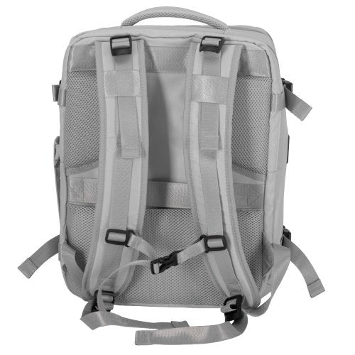 Rokas bagāžas mugursoma 40x20x30 cm, 24 l mugursoma darījumiem un ceļojumiem, 3 nodalījumi, 11 kabatas, piemērota 17 collu klēpjdatoram