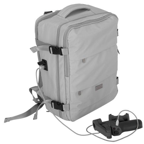 Rokas bagāžas mugursoma 40x20x30 cm, 24 l mugursoma darījumiem un ceļojumiem, 3 nodalījumi, 11 kabatas, piemērota 17 collu klēpjdatoram