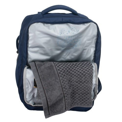 Rokas bagāžas mugursoma 40x20x30 cm, 24 l mugursoma darījumiem un ceļojumiem, 3 nodalījumi, 11 kabatas, piemērota 17 collu klēpjdatoram