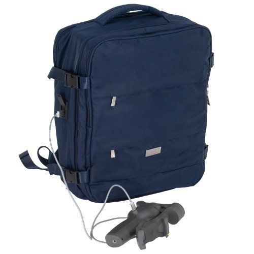 Rokas bagāžas mugursoma 40x20x30 cm, 24 l mugursoma darījumiem un ceļojumiem, 3 nodalījumi, 11 kabatas, piemērota 17 collu klēpjdatoram