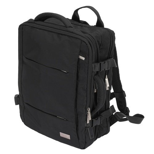 Rokas bagāžas mugursoma 40x20x30 cm, 24 l mugursoma darījumiem un ceļojumiem, 3 nodalījumi, 13 kabatas, piemērota 15,6 collu klēpjdatoram