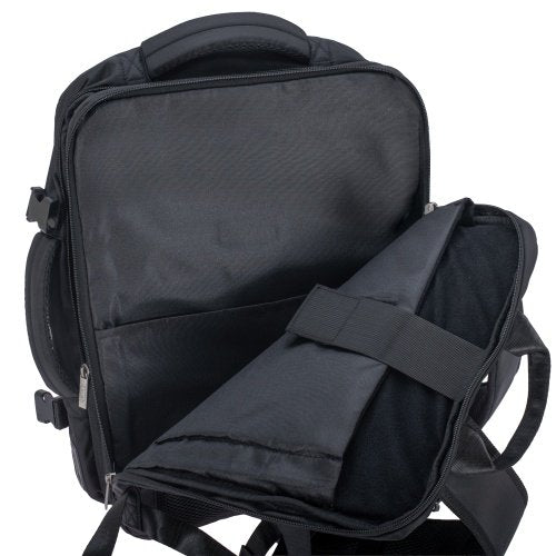 Rokas bagāžas mugursoma 40x20x30 cm, 24 l mugursoma darījumiem un ceļojumiem, 3 nodalījumi, 13 kabatas, piemērota 15,6 collu klēpjdatoram