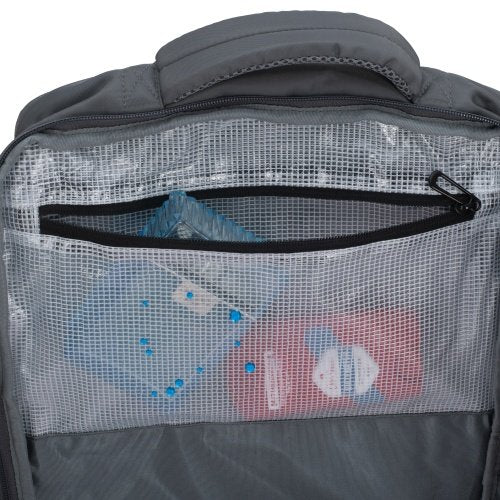 Rokas bagāžas mugursoma 40x20x30 cm, 24 l mugursoma darījumiem un ceļojumiem, 3 nodalījumi, 13 kabatas, piemērota 15,6 collu klēpjdatoram