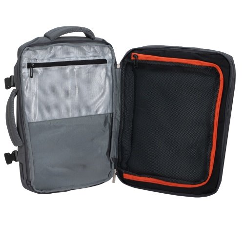 Rokas bagāžas mugursoma 40x20x30 cm, 24 l mugursoma darījumiem un ceļojumiem, 3 nodalījumi, 13 kabatas, piemērota 15,6 collu klēpjdatoram