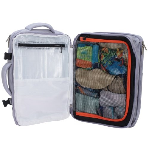 Rokas bagāžas mugursoma 40x20x30 cm, 24 l mugursoma darījumiem un ceļojumiem, 3 nodalījumi, 13 kabatas, piemērota 15,6 collu klēpjdatoram