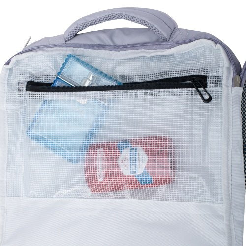 Rokas bagāžas mugursoma 40x20x30 cm, 24 l mugursoma darījumiem un ceļojumiem, 3 nodalījumi, 13 kabatas, piemērota 15,6 collu klēpjdatoram