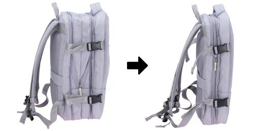 Rokas bagāžas mugursoma 40x20x30 cm, 24 l mugursoma darījumiem un ceļojumiem, 3 nodalījumi, 13 kabatas, piemērota 15,6 collu klēpjdatoram