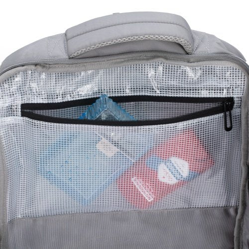 Rokas bagāžas mugursoma 40x20x30 cm, 24 l mugursoma darījumiem un ceļojumiem, 3 nodalījumi, 13 kabatas, piemērota 15,6 collu klēpjdatoram