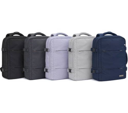 Rokas bagāžas mugursoma 40x20x30 cm, 24 l mugursoma darījumiem un ceļojumiem, 3 nodalījumi, 13 kabatas, piemērota 15,6 collu klēpjdatoram