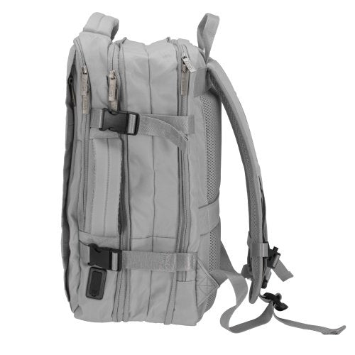 Rokas bagāžas mugursoma 40x20x30 cm, 24 l mugursoma darījumiem un ceļojumiem, 3 nodalījumi, 13 kabatas, piemērota 15,6 collu klēpjdatoram