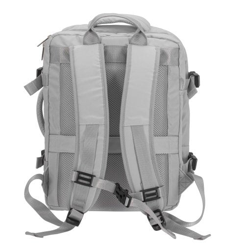 Rokas bagāžas mugursoma 40x20x30 cm, 24 l mugursoma darījumiem un ceļojumiem, 3 nodalījumi, 13 kabatas, piemērota 15,6 collu klēpjdatoram