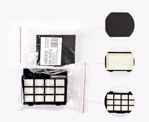 Hepa un outlet filtrs komplekts priekš CR7037
