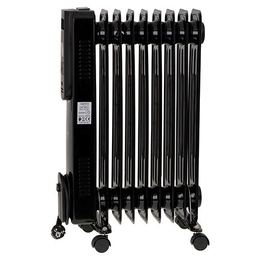 Eļļas LED radiators ar tālvadības pulti 9 ribas