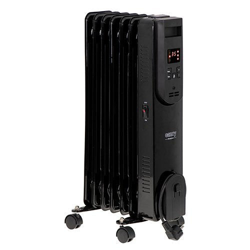 Eļļas LED radiators ar tālvadības pulti 7 ribas