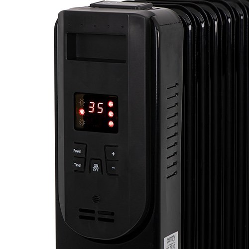 Eļļas LED radiators ar tālvadības pulti 15 ribas