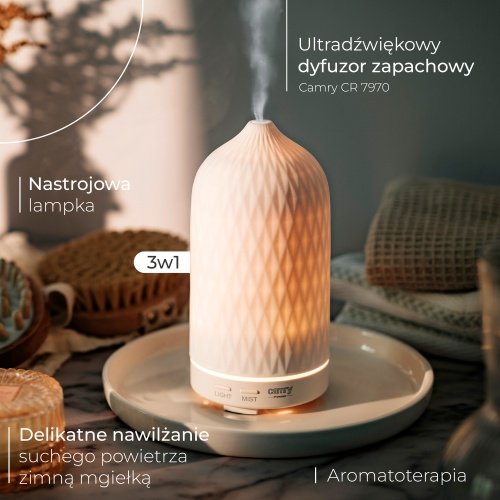Ultraskaņas aromāta difuzors 3-in-1