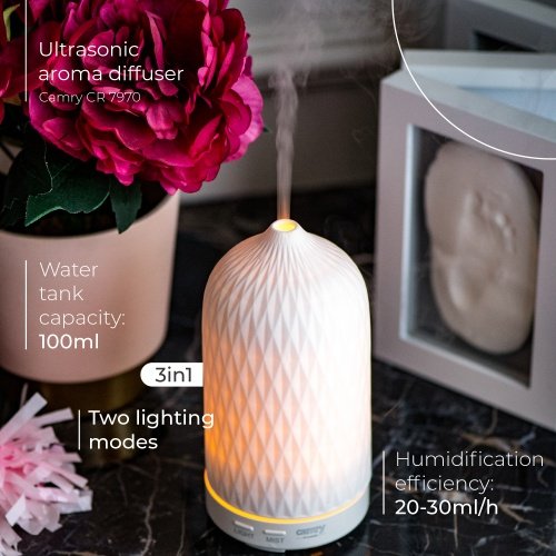 Ultraskaņas aromāta difuzors 3-in-1
