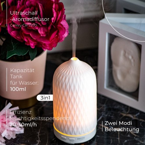 Ultraskaņas aromāta difuzors 3-in-1