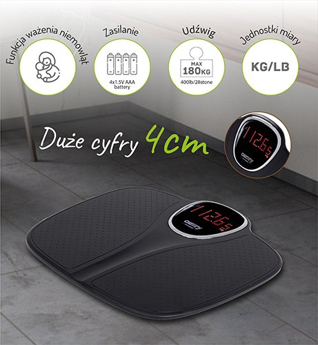 Camry svari ar mazuļu svēršanas režīmu 180kg