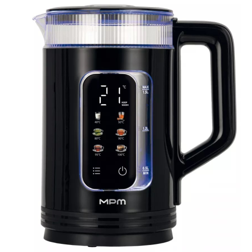 MPM MCZ-135 Elektriskā tējkanna ar temperatūras kontroli 1.5L 1500W