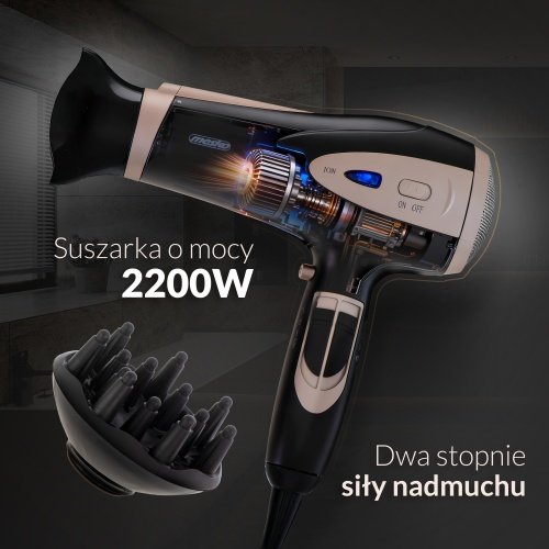Mesko matu fēns ION - 2200W + difuzors