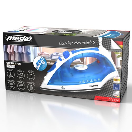 Mesko gludeklis steel soleplate 2200 W