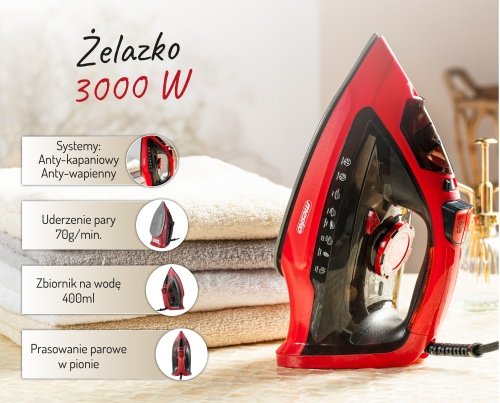 Mesko gludeklis keramikas 3000 W