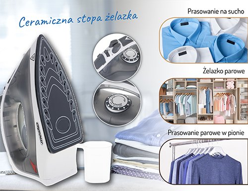 Tvaika gludeklis 2800W