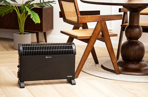 Konvekcijas sildītājs ar taimeri un turbo ventilatoru