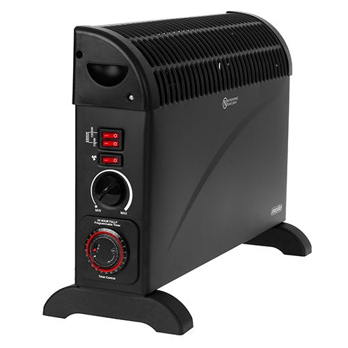 Konvekcijas sildītājs ar taimeri un turbo ventilatoru