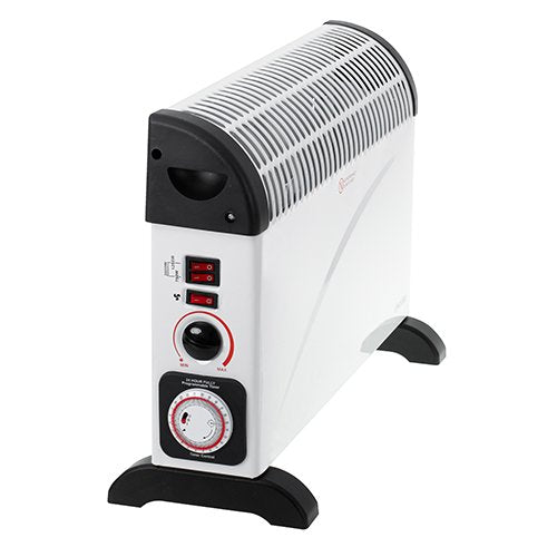 Konvekcijas sildītājs ar taimeri un turbo ventilatoru