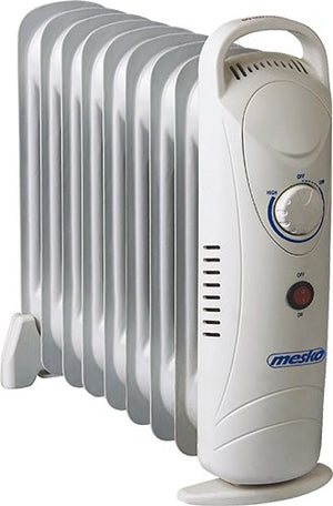 Eļļas radiators 1000 W, 9 ribas, regulējams temperatūras regulators, automātiska enerģijas patēriņa kontrole, pārkaršanas aizsardzība