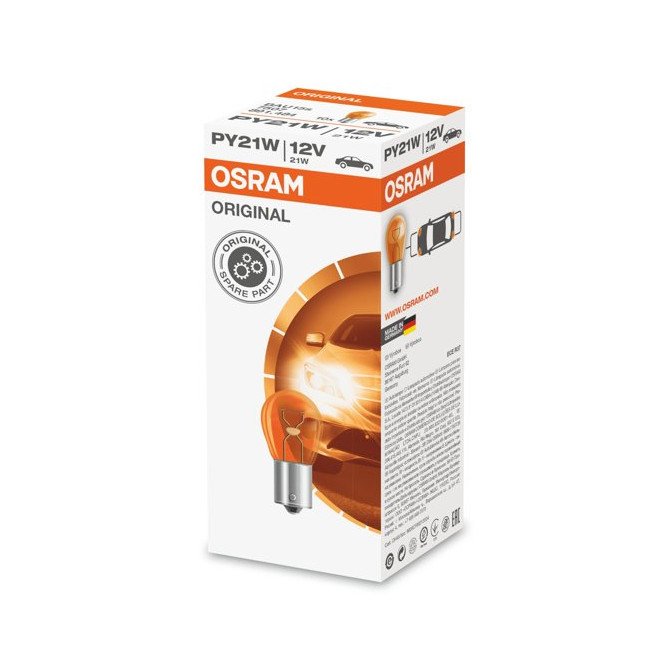 OSRAM auto spuldze PY21W 12 V